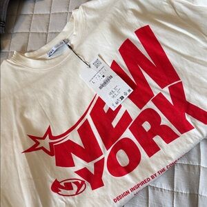 NWT Zara New York Graphic Tee